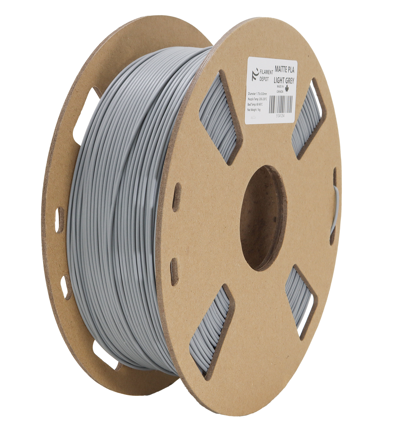 Filaments Depot Matte PLA Light Grey