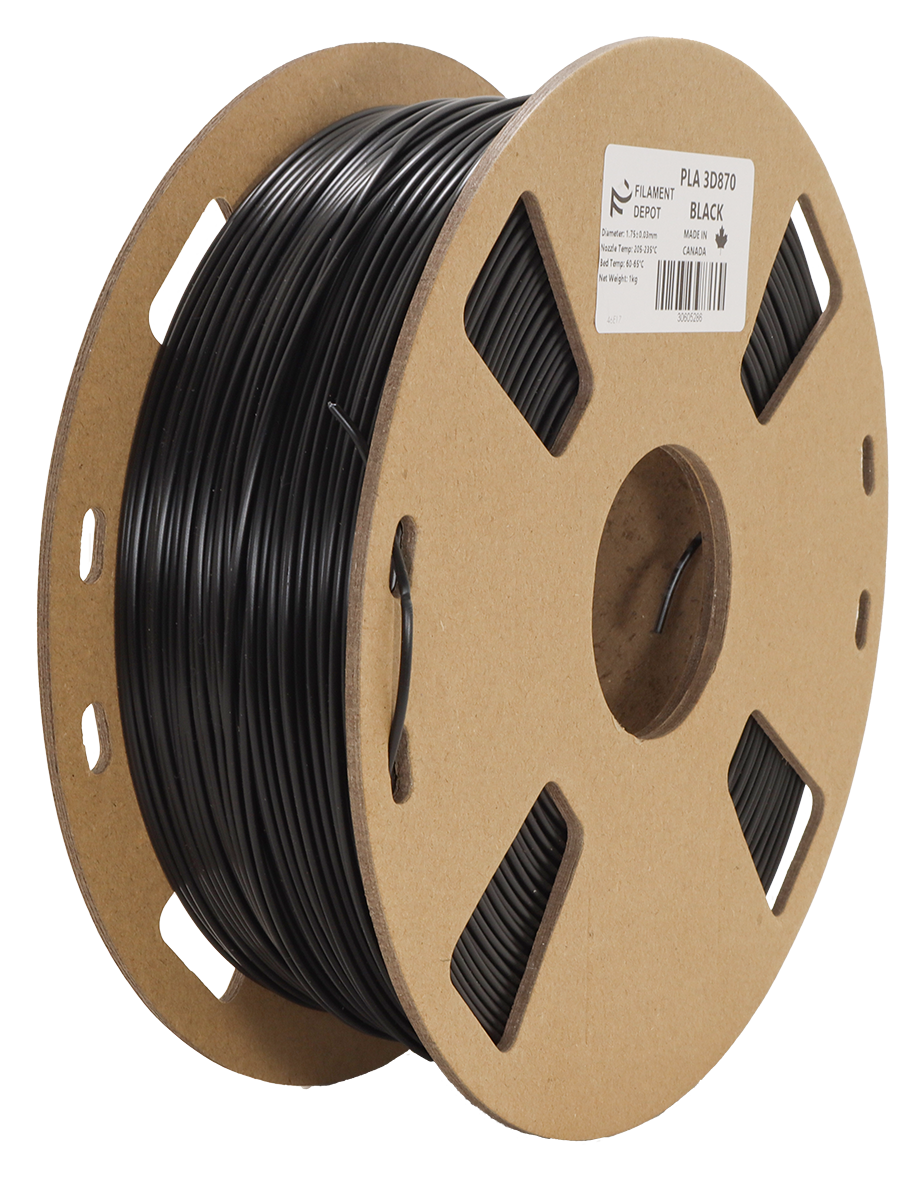 Filaments Depot Black PLA 3D870 1kg