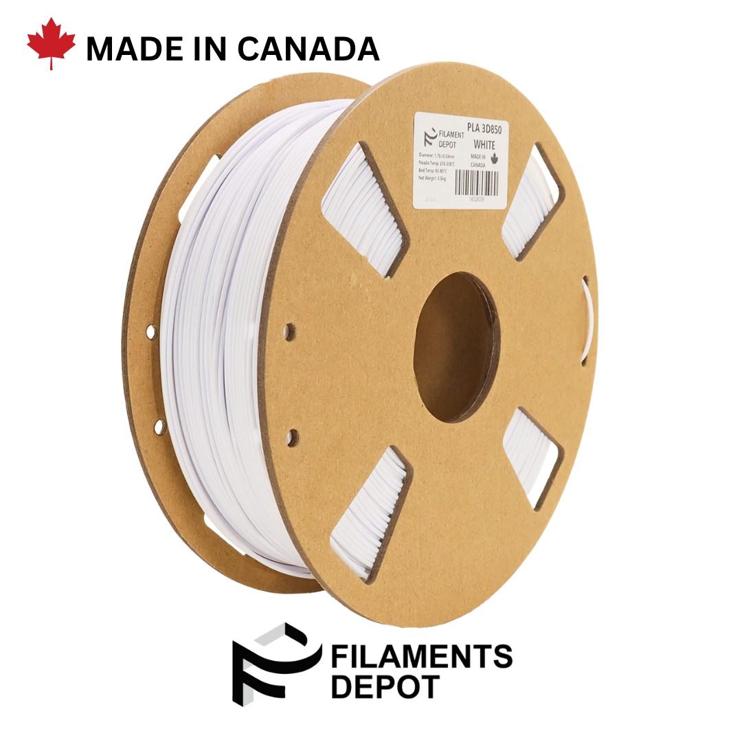 Filaments Depot White PLA 3D850 1kg