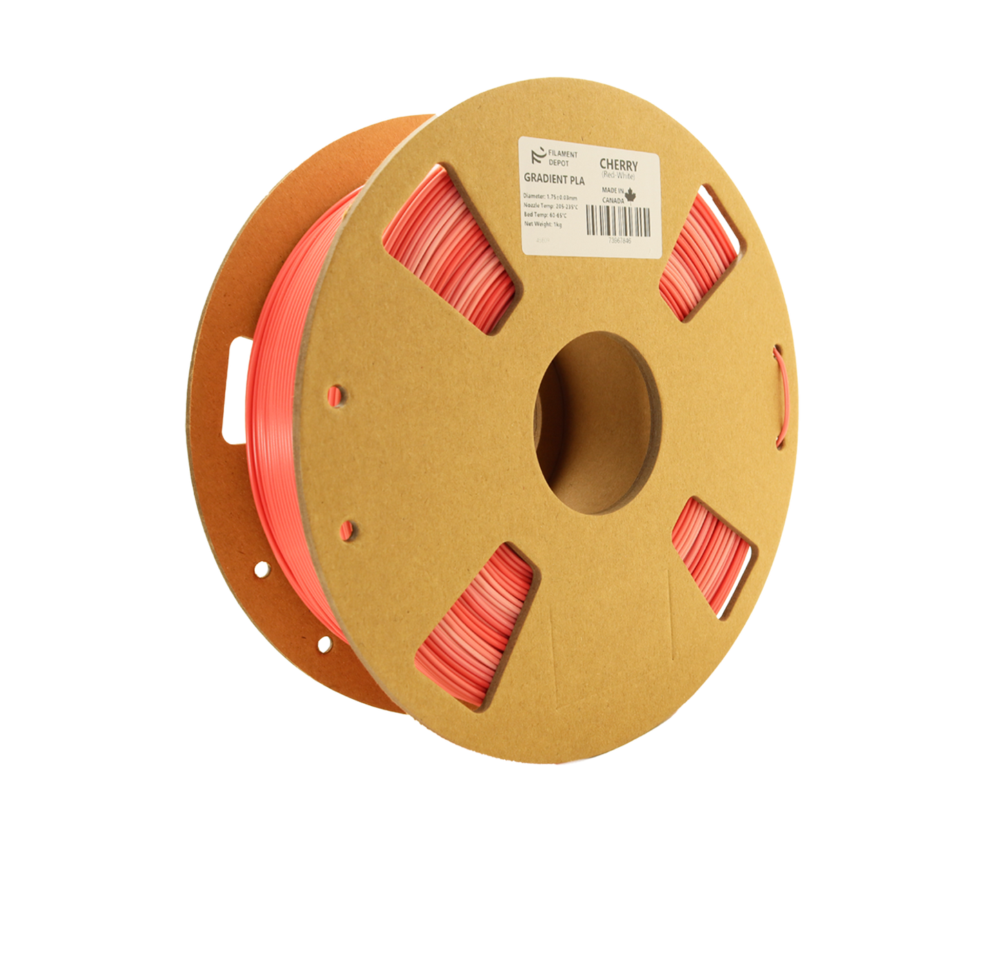 Filaments Depot Gradient PLA - Cherry (Red-White)