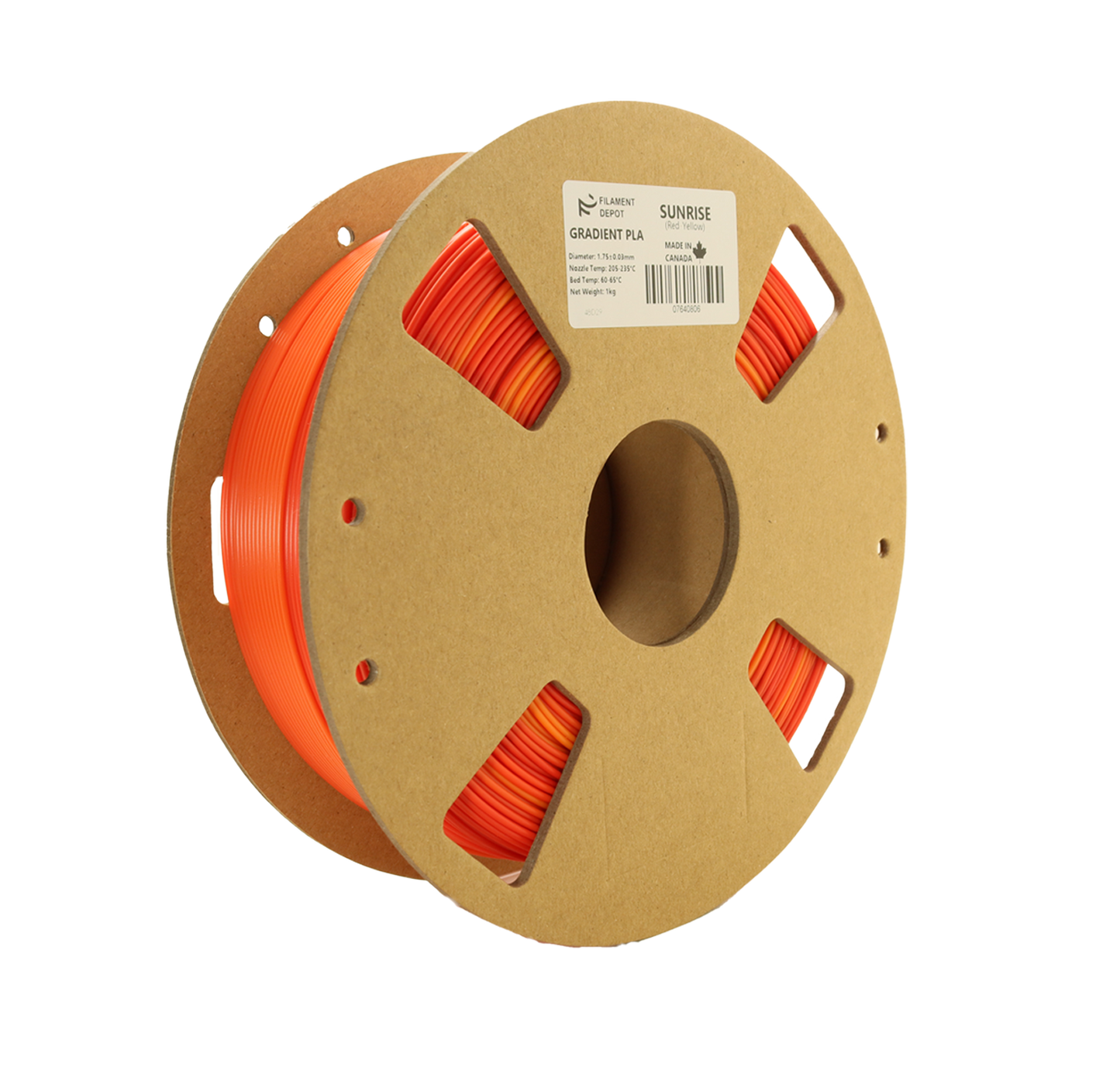 Filaments Depot Gradient PLA - Sunrise (Red-Yellow)