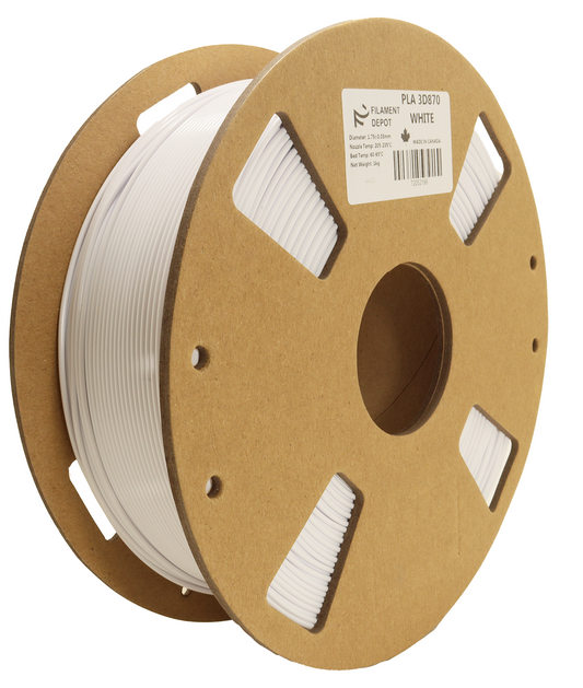 Filaments Depot White PLA 3D870 1kg
