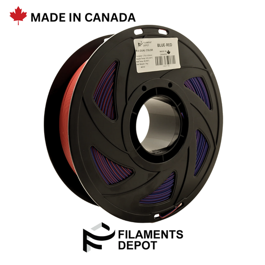 PLA Dual Color - Blue-Red