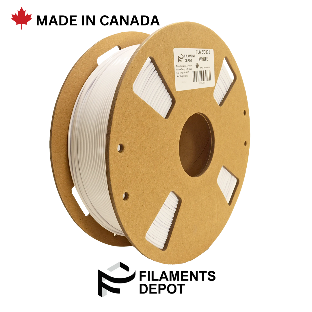 Filaments Depot White PLA 3D870 1kg