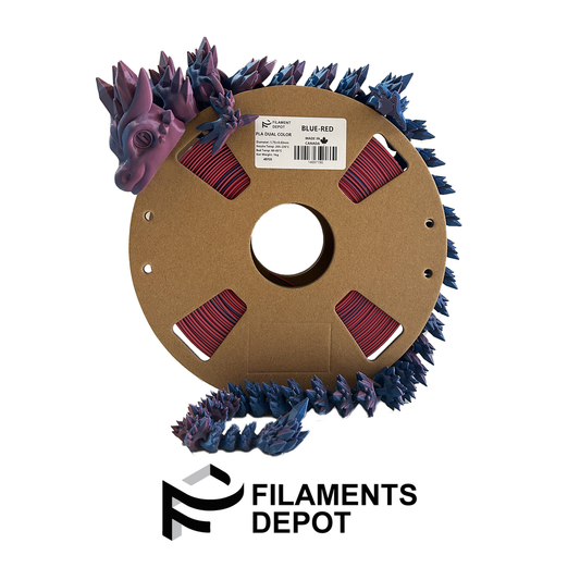 PLA Dual Color - Blue-Red